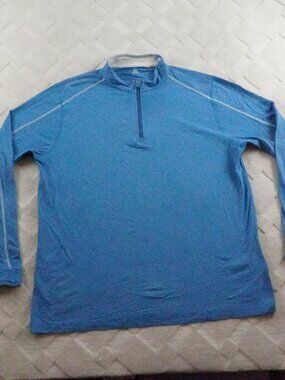 Tasc Performance Quarter Zip Sweatshirt Mens Extra Large Blue Pullover